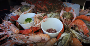 Plateau de fruit de mer à l'oasis