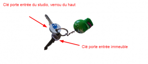 utilisation clés du studio